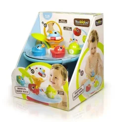 Brinquedo de banho para bebê Yookidoo Musical Duck Race com cachoeira