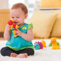 Brinquedo de bebê Infantino Sensorial Pals, multicolorido