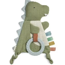 Brinquedo Sensorial Itzy Ritzy Crinkle com Mordedor - Dino