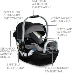 Britax - Assento de carro infantil Willow SC, assento de carro voltado para trás
