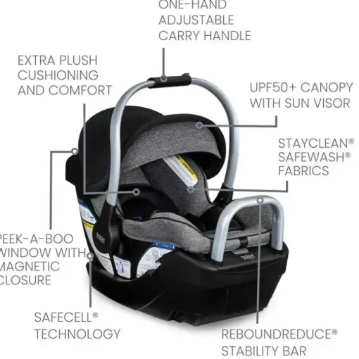 Britax - Assento de carro infantil Willow SC, assento de carro voltado para trás