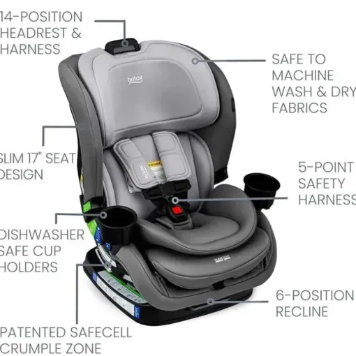 Britax - Assento de carro conversível em choupo, grafite glaciar