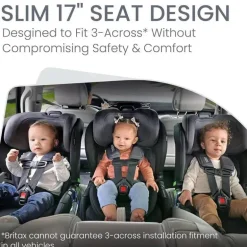 Britax - Assento de carro conversível estreito em álamo, Stone Onyx
