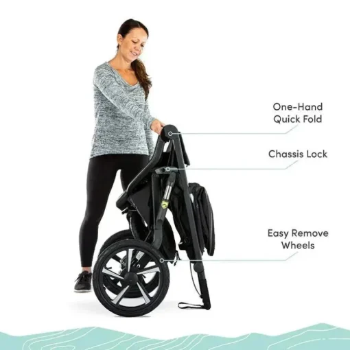 Britax - BOB Gear Alterrain Pro Carrinho de corrida para todos os climas, Lunar