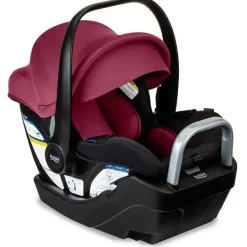 Britax - Cadeira Auto Infantil Willow S com Base Anti-Rebote Alpina, Ruby Onyx