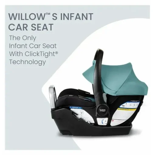 Britax - Cadeira de carro infantil Willow S com base anti-rebote alpina, Jade Onyx