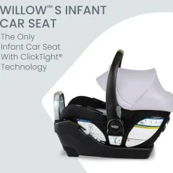 Britax - Cadeira de carro infantil Willow S com base anti-rebote alpina, Glacier Onyx