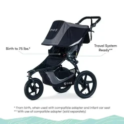 Britax - carrinho de corrida BOB Gear Revolution Flex 3.0, preto grafite