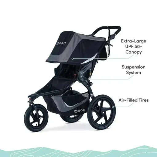 Britax - carrinho de corrida BOB Gear Revolution Flex 3.0, preto grafite
