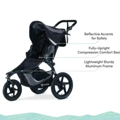 Britax - carrinho de corrida BOB Gear Revolution Flex 3.0, preto grafite