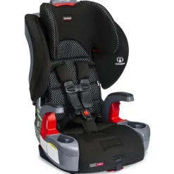 Britax - Cresça com você Assento de carro Clicktight Harness Booster, Cool Flow cinza