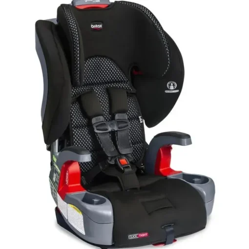 Britax - Cresça com você Assento de carro Clicktight Harness Booster, Cool Flow cinza