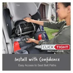 Britax - Cresça com você ClickTight Harness Booster Assento de carro, contorno cinza