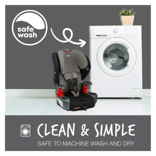 Britax - Cresça com você ClickTight Harness Booster Assento de carro, contorno cinza