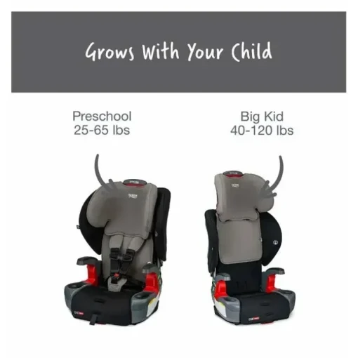 Britax - Cresça com você ClickTight Harness Booster Assento de carro, contorno cinza