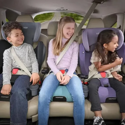 Britax - Highpoint 2-Stage Belt Positioning Booster Car Seat, Black Ombre