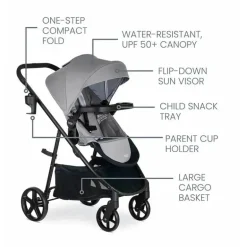Britax - Willow Brook Travel System, Geleira de Grafite