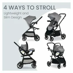 Britax - Willow Brook Travel System, Geleira de Grafite