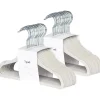 3 brotos - 15 unidades de cabides de veludo para bebês, cinza