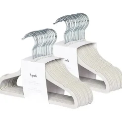 3 brotos - 15 unidades de cabides de veludo para bebês, cinza