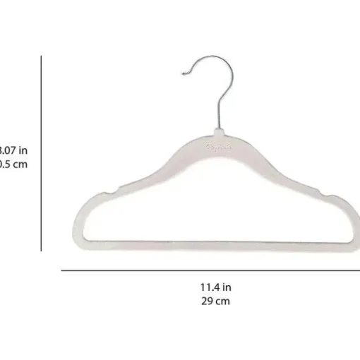 3 brotos - 15 unidades de cabides de veludo para bebês, cinza
