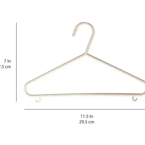 3 brotos - 15 unidades de cabides de palha de trigo bebê, creme salpicado
