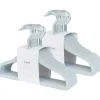 3 brotos - cabides de veludo para bebês, antiderrapantes, duráveis, pacote com 15, azul