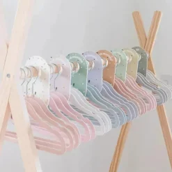 3 brotos - cabides de veludo para bebês, antiderrapantes, duráveis, pacote com 15, azul