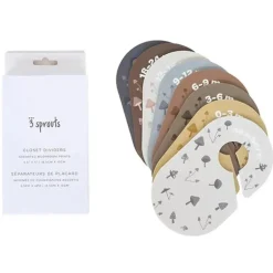 3 brotos - divisórias de armário para bebês e crianças pequenas, conjunto de 8, cogumelo