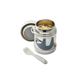 3 brotos - pote de comida de aço inoxidável, preguiça