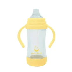 Brotos Verdes - Copo de Sorvete e Palha de Brotos Feito de Plantas e Vidro, Amarelo