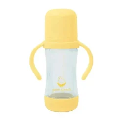 Brotos Verdes - Copo de Sorvete e Palha de Brotos Feito de Plantas e Vidro, Amarelo