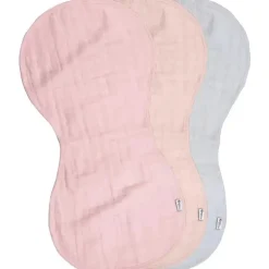 Brotos Verdes - Panos de Arroto de Musselina de Algodão Orgânico 3Pk, Rosa