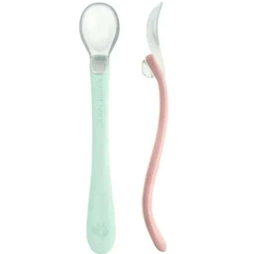 Brotos Verdes - 2Pk Silicone &amp; Sprout Ware, Light Sage/Light Grapefruit