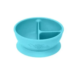Brotos Verdes - Tigela de Aprendizagem de Silicone, Aqua
