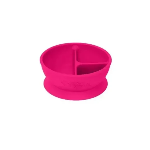 Brotos Verdes - Tigela de Aprendizagem de Silicone, Rosa
