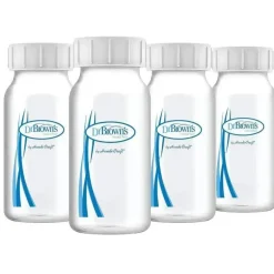 Brown - 4 frascos estreitos para coleta de leite materno, 4 onças