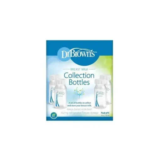 Brown - 4 frascos estreitos para coleta de leite materno, 4 onças