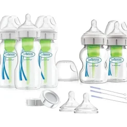 Brown - Opções + conjunto de alimentação para recém-nascidos com pescoço largo