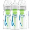 Brown - Opções de garrafas 3Pk de 9 onças + gargalo largo