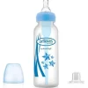 Brown's - 1 unidade de opções anti-cólicas de fluxo natural + kit inicial de garrafa com canudinho estreito, 8 onças