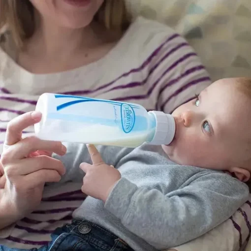 Brown's - Conjunto de alimentação para recém-nascidos com mamadeira de fluxo natural