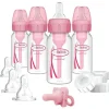 Brown's - Conjunto de amamentação para mamadeira, rosa, 4 onças