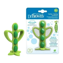 Brown's - Escova de dentes para dentição Peapod, verde