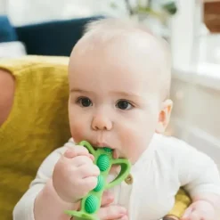 Brown's - Escova de dentes para dentição Peapod, verde