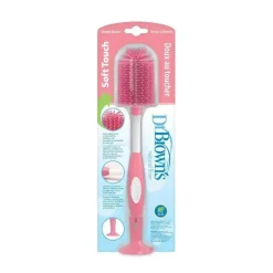 Brown's - Escova para garrafas de toque suave, rosa