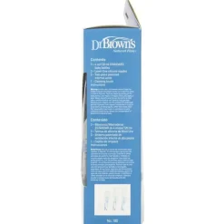 Brown's - Frasco de polipropileno padrão de fluxo natural 3Pk, 4 onças
