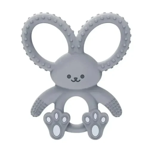 Brown's - Mordedor de silicone Flexees Bunny, cinza