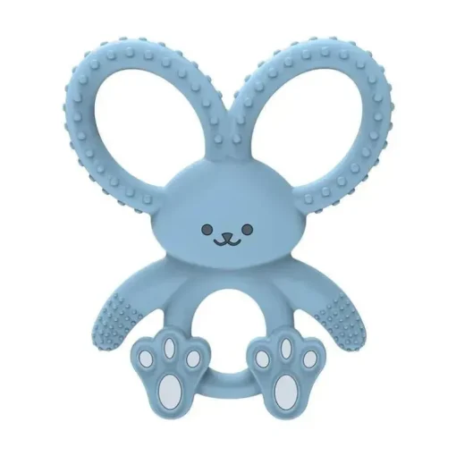 Brown's - Mordedor de silicone Flexees Bunny, azul