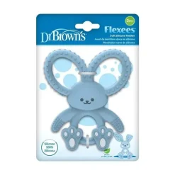 Brown's - Mordedor de silicone Flexees Bunny, azul